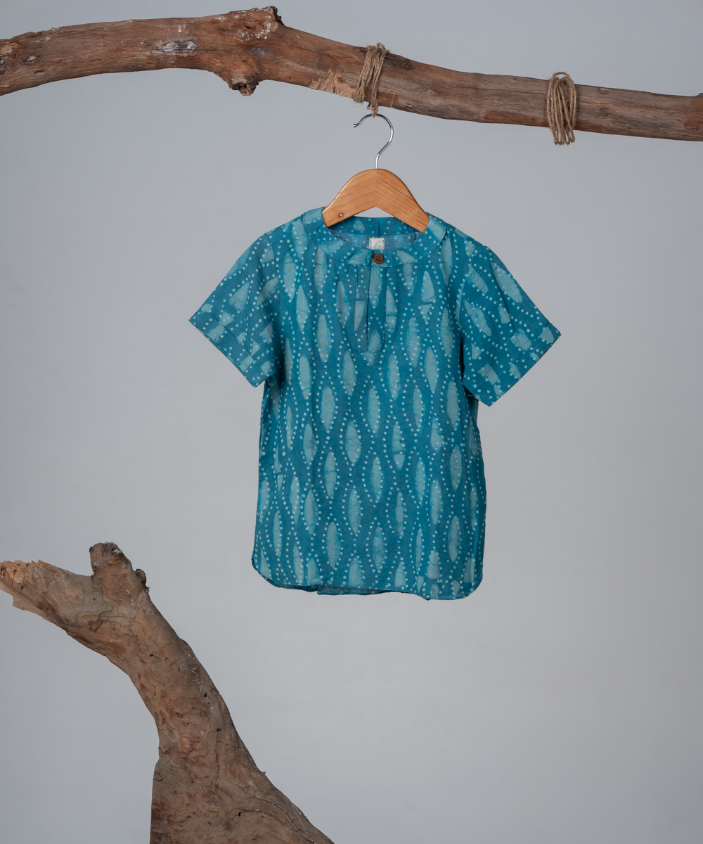 Sky Ripple Kurta