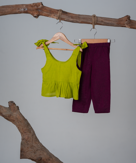 Lime Blossom Bow Co-ord Set