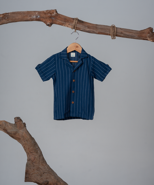 Little Blue Pinstripe Shirt