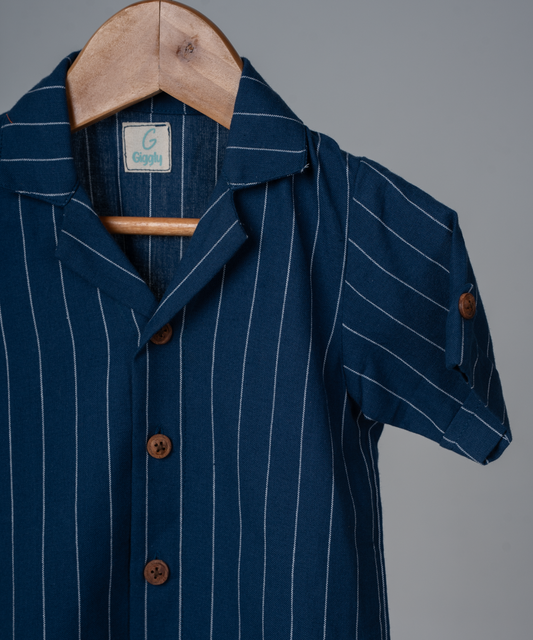 Little Blue Pinstripe Shirt