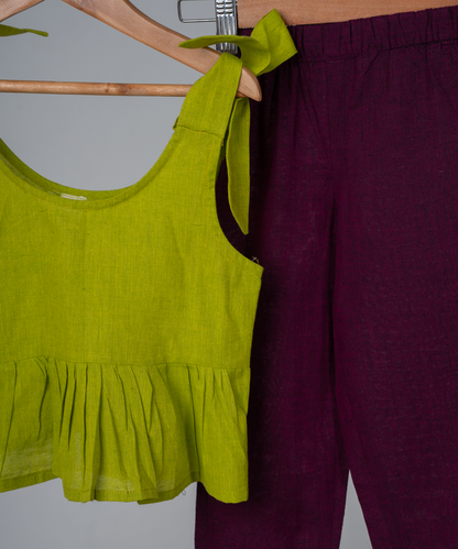 Lime Blossom Bow Co-ord Set